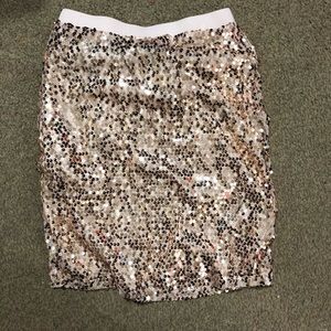 Sparkle mini skirt